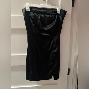 Silk Black Mini Dress
